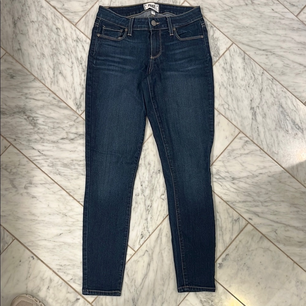 Paige Blue Skinny Jeans Classic Denim Style